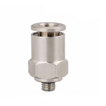 Airtac  All-copper quick plug-in type, lock nut type series: APCT all-copper thread straight-through  - APCT6-M5