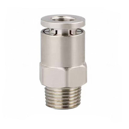 Airtac  All-copper quick plug-in type, lock nut type series: APCT all-copper thread straight-through  - APCT8-01