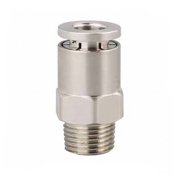 Airtac  All-copper quick plug-in type, lock nut type series: APCT all-copper thread straight-through  - APCT8-01