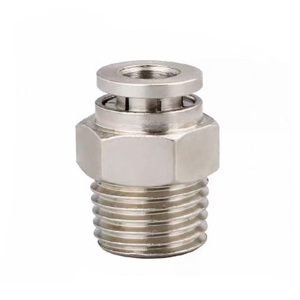 Airtac  All-copper quick plug-in type, lock nut type series: APCT all-copper thread straight-through  - APCT8-02