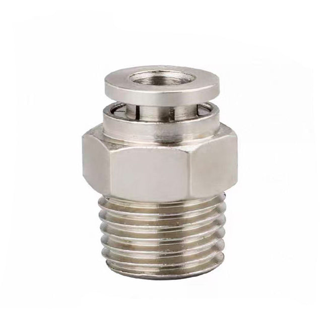 Airtac  All-copper quick plug-in type, lock nut type series: APCT all-copper thread straight-through  - APCT8-02