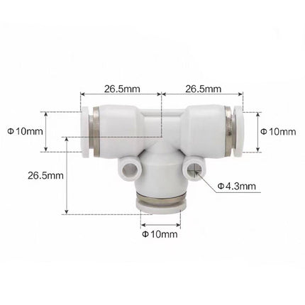Airtac  Tee and above series: APE T type tee  - APE10
