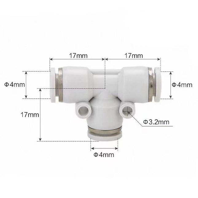 Airtac  Tee and above series: APE T type tee  - APE4