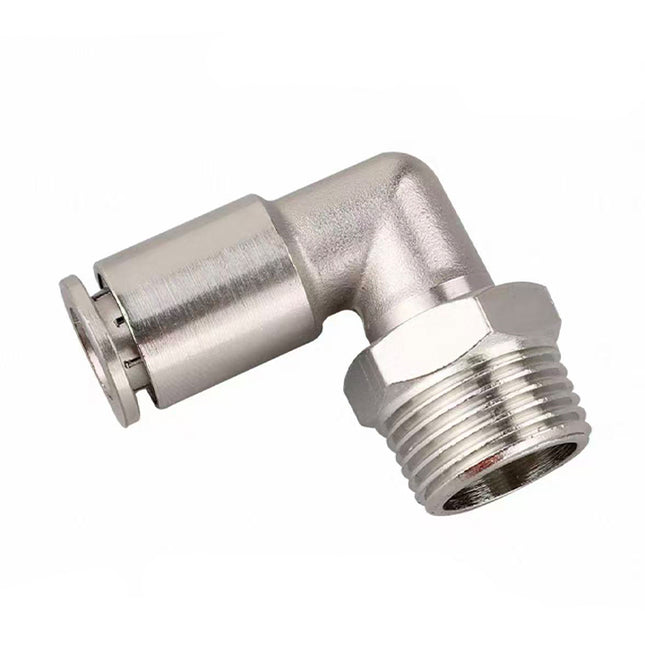 Airtac  All-copper quick plug-in type, lock nut type series: APLT all-copper L-shaped thread straight-through  - APLT10-03