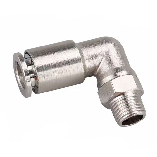 Airtac  All-copper quick plug-in type, lock nut type series: APLT all-copper L-shaped thread straight-through  - APLT4-01
