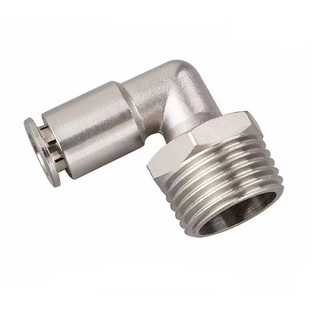 Airtac  All-copper quick plug-in type, lock nut type series: APLT all-copper L-shaped thread straight-through  - APLT6-04