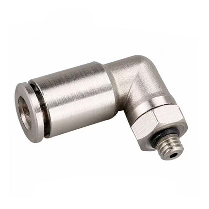 Airtac  All-copper quick plug-in type, lock nut type series: APLT all-copper L-shaped thread straight-through  - APLT6-M5