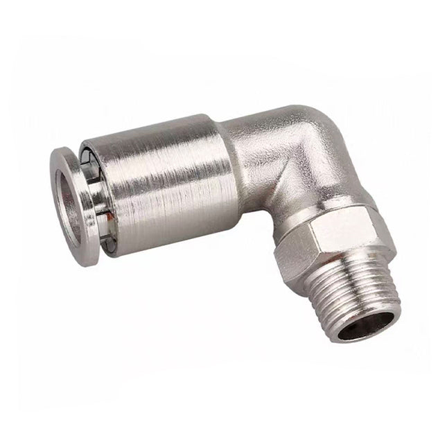 Airtac  All-copper quick plug-in type, lock nut type series: APLT all-copper L-shaped thread straight-through  - APLT8-01