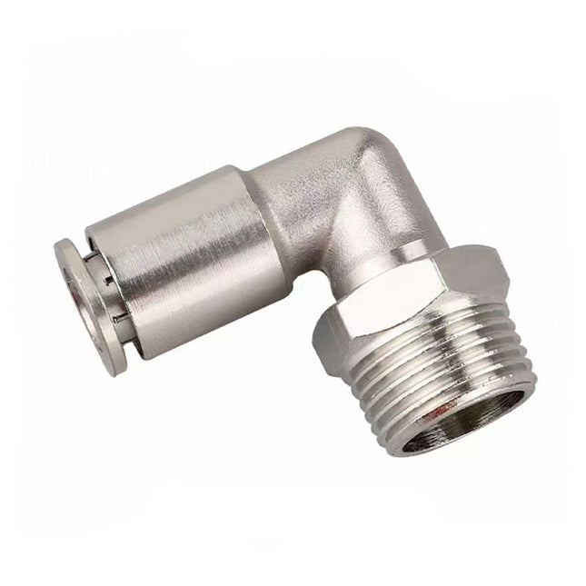 Airtac  All-copper quick plug-in type, lock nut type series: APLT all-copper L-shaped thread straight-through  - APLT8-02