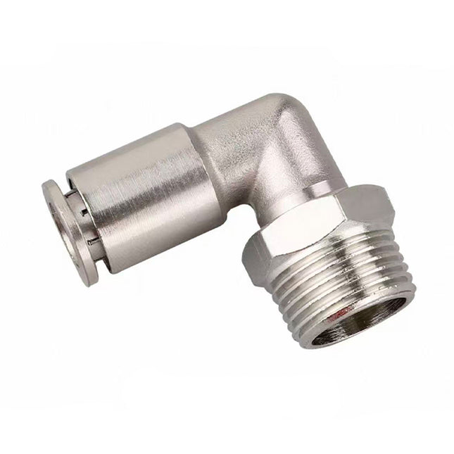 Airtac  All-copper quick plug-in type, lock nut type series: APLT all-copper L-shaped thread straight-through  - APLT8-03