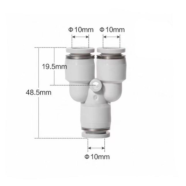 Airtac  Tee and above series: APY Y Y type tee  - APY10