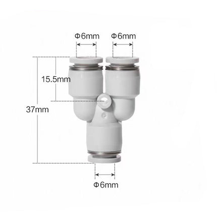 Airtac  Tee and above series: APY Y Y type tee  - APY6