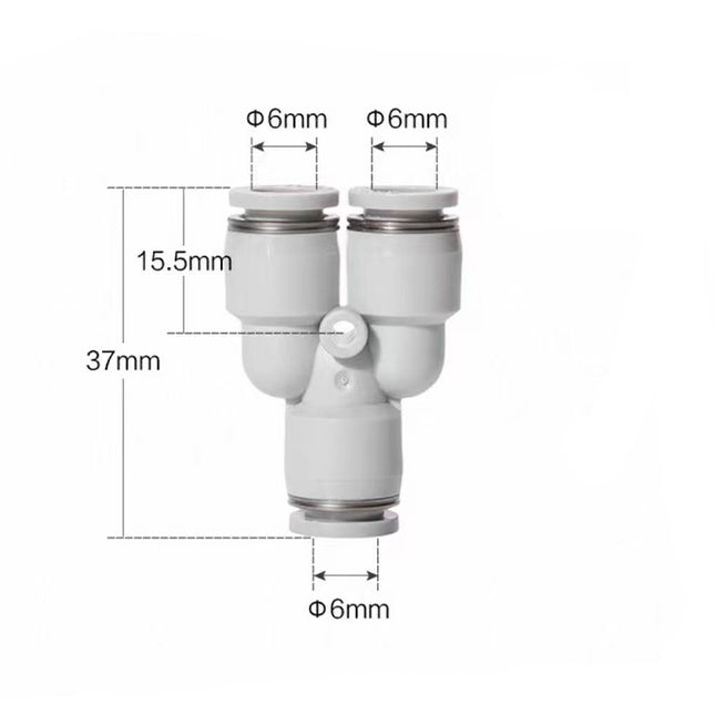 Airtac  Tee and above series: APY Y Y type tee  - APY6