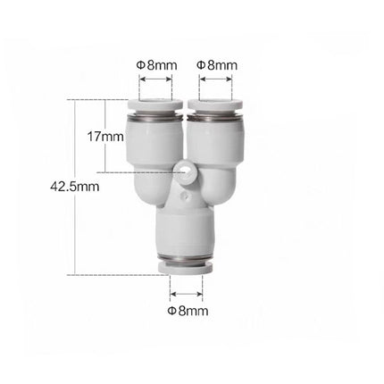 Airtac  Tee and above series: APY Y Y type tee  - APY8