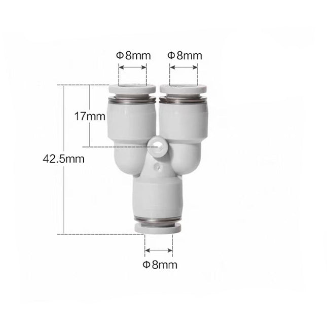 Airtac  Tee and above series: APY Y Y type tee  - APY8