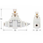 Airtac  Pipe-connected one-way throttle valve  - ASA6