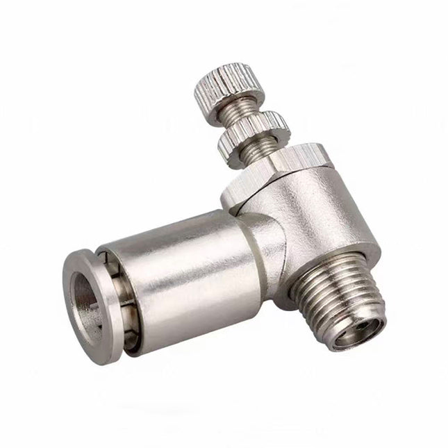 Airtac  All-copper quick plug-in type, lock nut type series: ASCT all-copper exhaust throttle type  - ASCT4-01