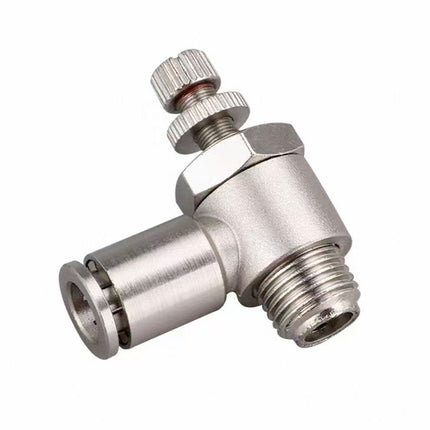 Airtac  All-copper quick plug-in type, lock nut type series: ASCT all-copper exhaust throttle type  - ASCT8-02
