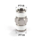 Airtac: Stainless Steel Threaded Pipe Fittings - BB0101-S