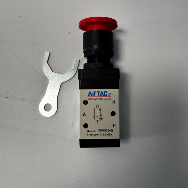 Airtac M3PM210-08: Manual Valve. 3 Way - M3PM21008R