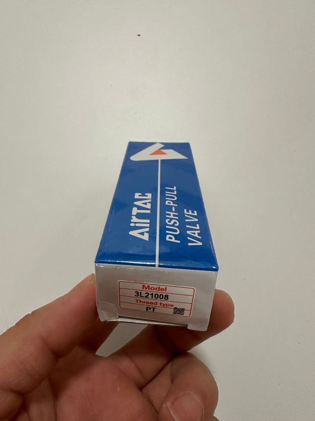Airtac 3L210-08: Push Pull Valve. 3 Way - 3L21008