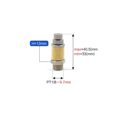 Airtac BESL: Accessories-silencers(stainless steel) - BESL01S