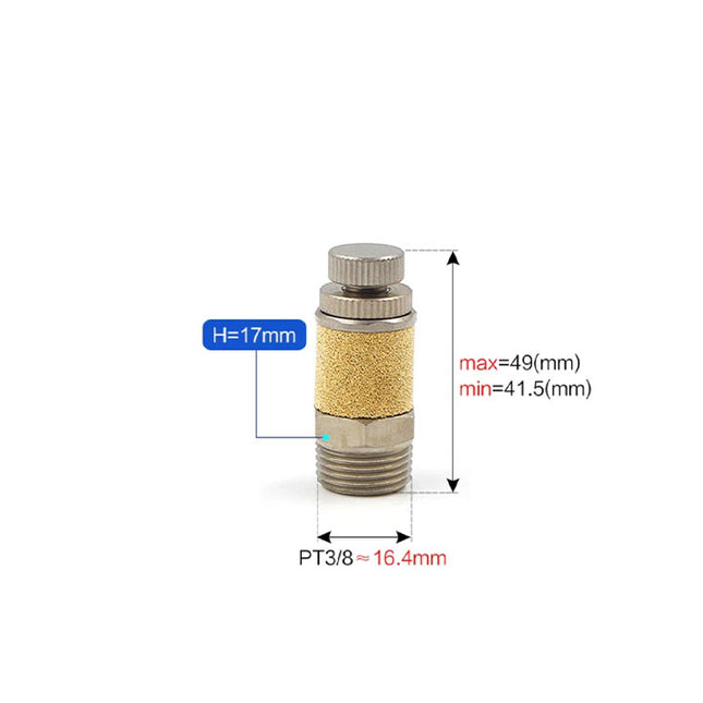 Airtac BESL: Accessories-silencers(stainless steel) - BESL03S