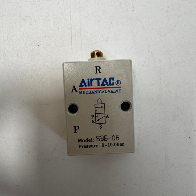 Airtac S3B-06: Manual Valve. 3 Way - S3B06G