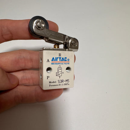 Airtac S3R-M5: Manual Valve. 3 Way - S3RM5