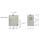 Airtac CM3B-08: Manual Valve. 3 Way - CM3B08T