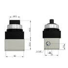 Airtac CM3HD-06: Manual Valve. 5 Way - CM3HD06B
