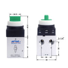 Airtac CM3HD-08: Manual Valve. 5 Way - CM3HD08GG