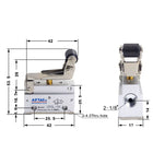 Airtac CM3L-06: Manual Valve. 3 Way - CM3L06G
