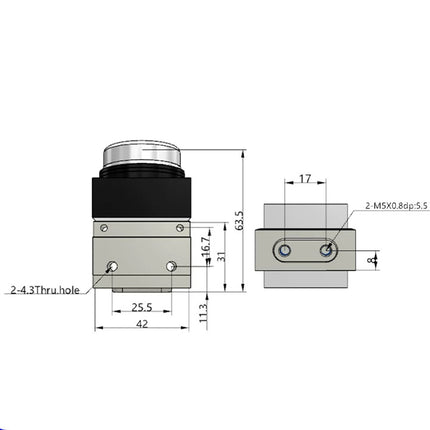 Airtac CM3PF-05: Manual Valve. 3 Way - CM3PF05G