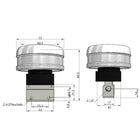 Airtac CM3PMX-06: Manual Valve. 3 Way - CM3PMX06YT