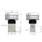 Airtac CM3PMX-08: Manual Valve. 3 Way - CM3PMX08BT