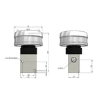 Airtac CM3PMX-08: Manual Valve. 3 Way - CM3PMX08RG