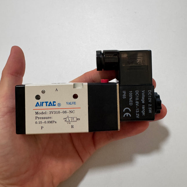 Airtac 3V310-08-NC : Solenoid valve(3/2 way) - 3V31008NCF