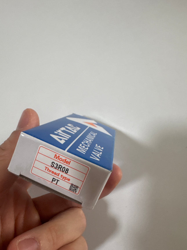 Airtac S3R-08: Manual Valve. 3 Way - S3R08