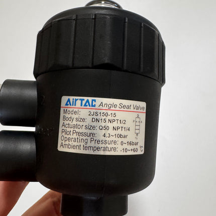 Airtac 2JS150-15: Angle seat valve(2/2 way) - 2JS15015Q50T