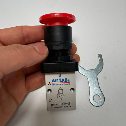 Airtac S3PM-06: Manual Valve. 3 Way - S3PM06R