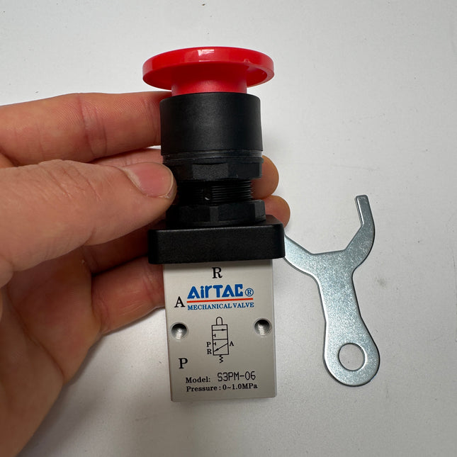 Airtac S3PM-06: Manual Valve. 3 Way - S3PM06R
