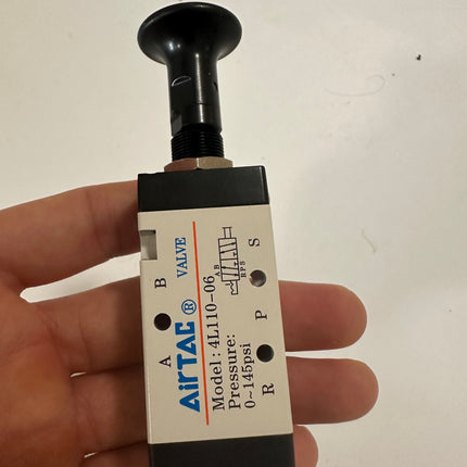 Airtac 4L110-06: Push Pull Valve. 5 Way - 4L11006T