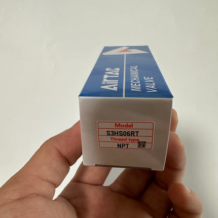 Airtac S3HS-06: Manual Valve. 3 Way - S3HS06RT