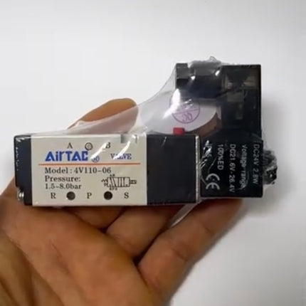 Airtac 4V110-06: Solenoid Air Valve - 4V11006BG