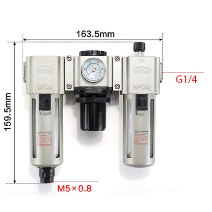 Airtac GAC200: Filter Regulator Lubricator - GAC20008SG