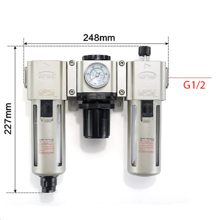 Airtac GAC400: Filter Regulator Lubricator - GAC40015ASG