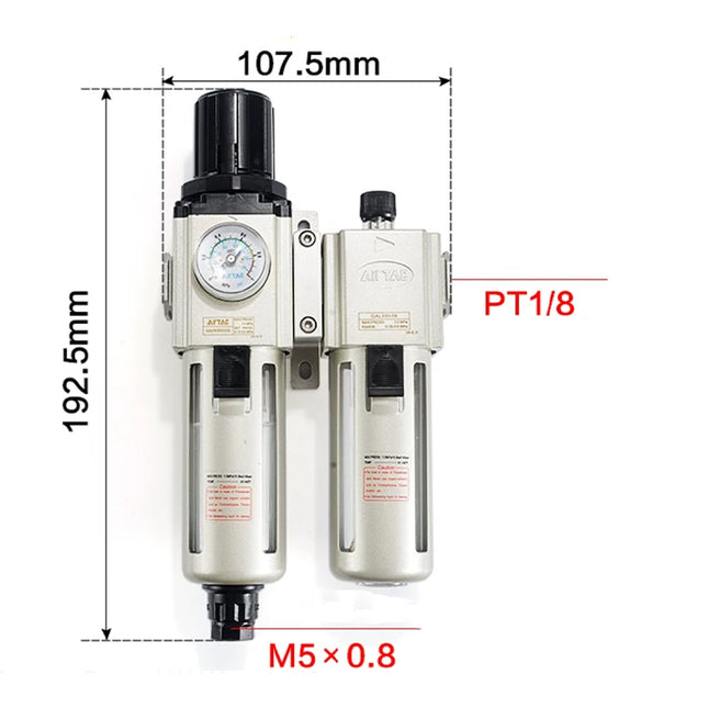 Airtac GAFC200: Filter Regulator Lubricator - GAFC20006AS