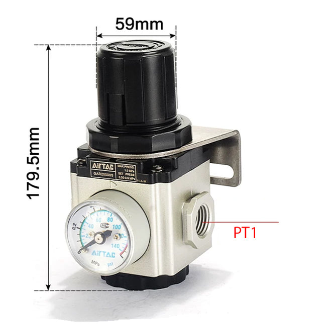 Airtac GAR600: Air Pressure Regulator - GAR60025S