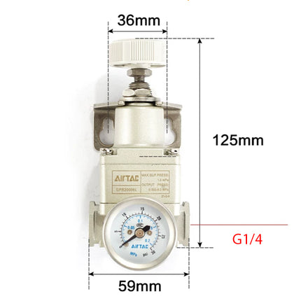 Airtac GPR30008M: Precision Air Regulator  - GPR30008MG